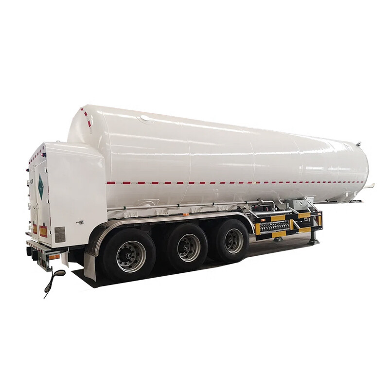 Vacuum Insulation Tri-Axle LNG Tank Semi-Trailer