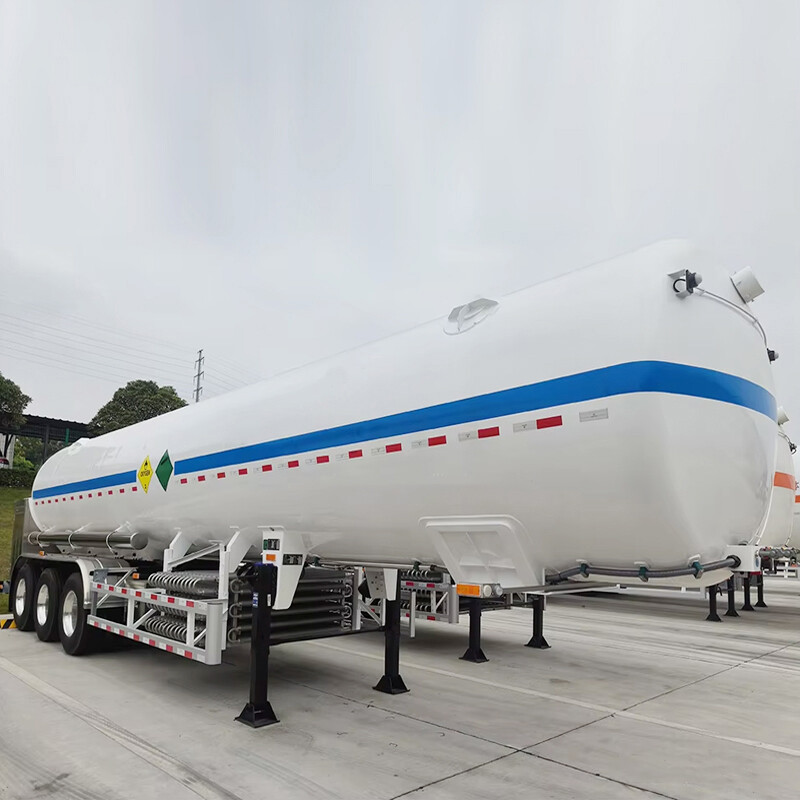 Vacuum Insulation Tri-Axle LNG Tank Semi-Trailer