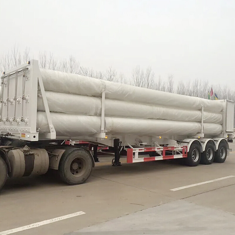 Tri-axle 40ft Skeleton Semi Trailer to carry CNG