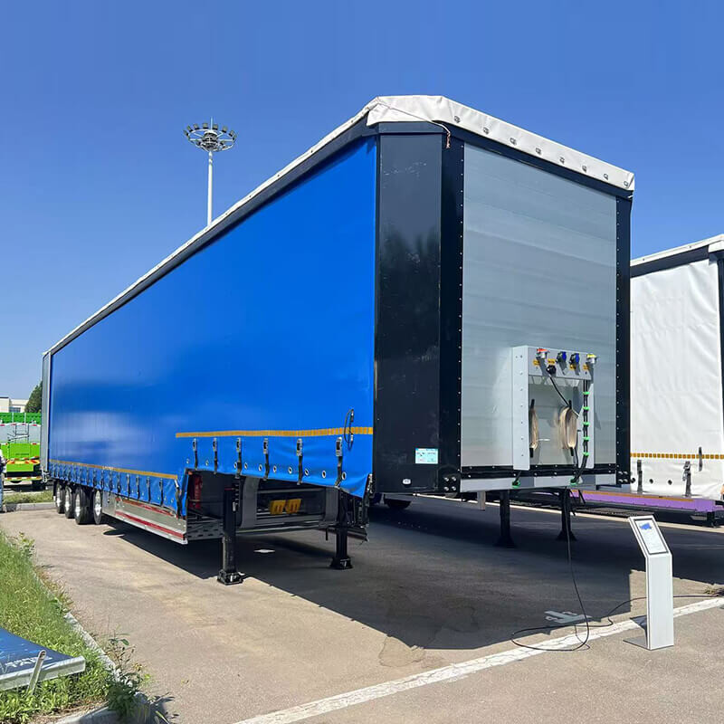 50 Ton 3 Axle Curtain Side Semi Trailer