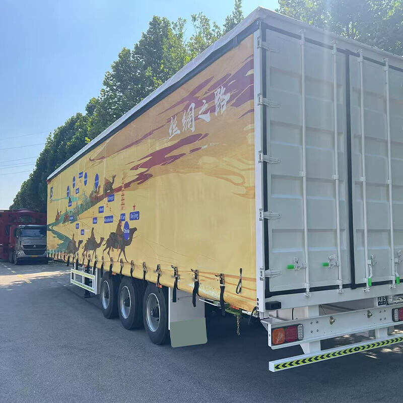 50 Ton 3 Axle Curtain Side Semi Trailer