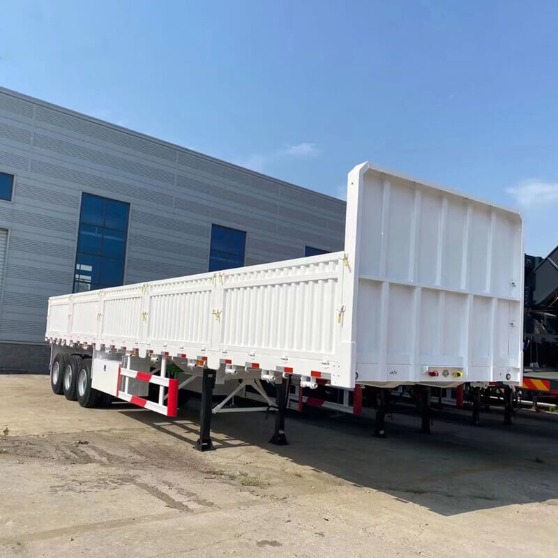 40T Flatbed Trailer With 1200mm Side Wall