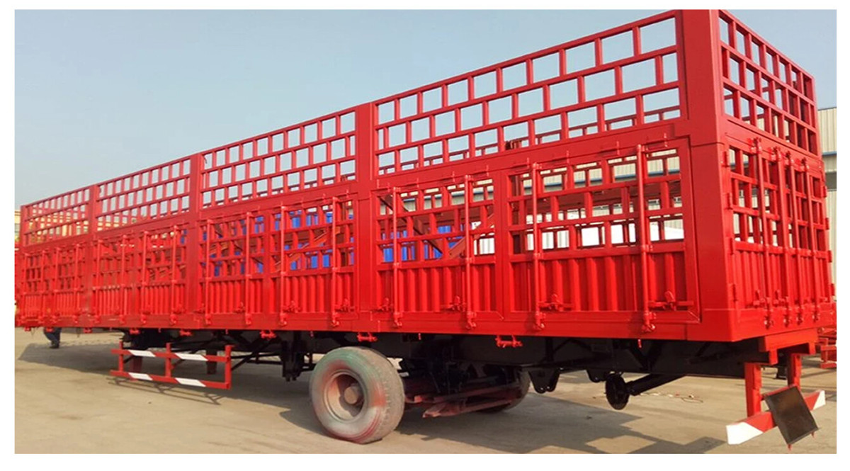 2 axles Dropside Fence Bulk Cargo Trailer (3).jpg