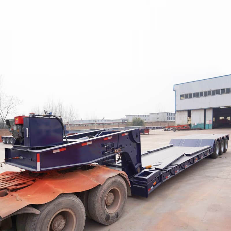 Tri Axles 100 Ton Hydraulic Removable Gooseneck Trailer