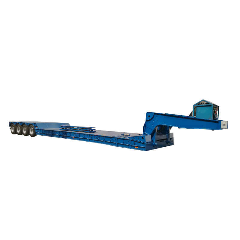 4 Axles Detachable Gooseneck Low Bed Trailer