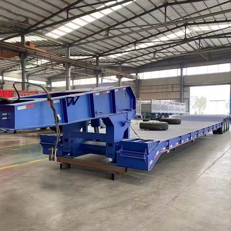 4 Axles Detachable Gooseneck Low Bed Trailer