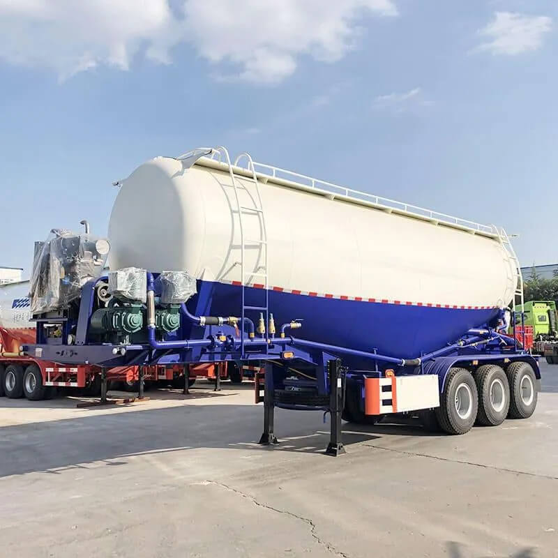 50 CBM 80 tons 3-Axle Bulk Cement Semi-trailer for sale
