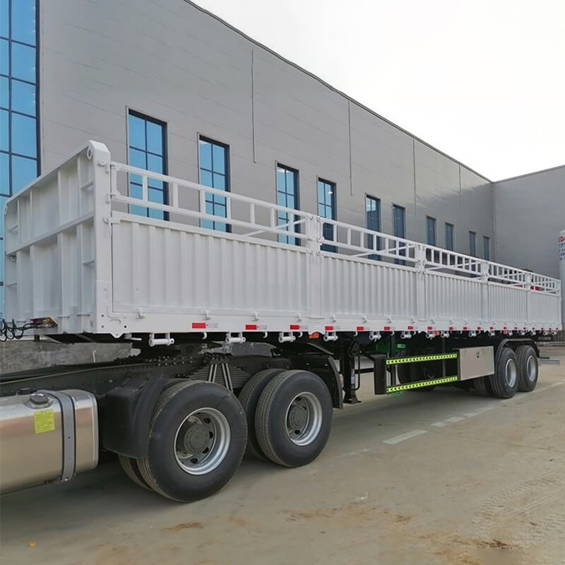 2 Axles Dropside Fence Bulk Cargo Trailer