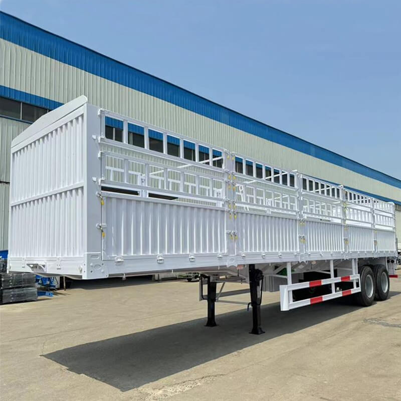 2 Axles Dropside Fence Bulk Cargo Trailer