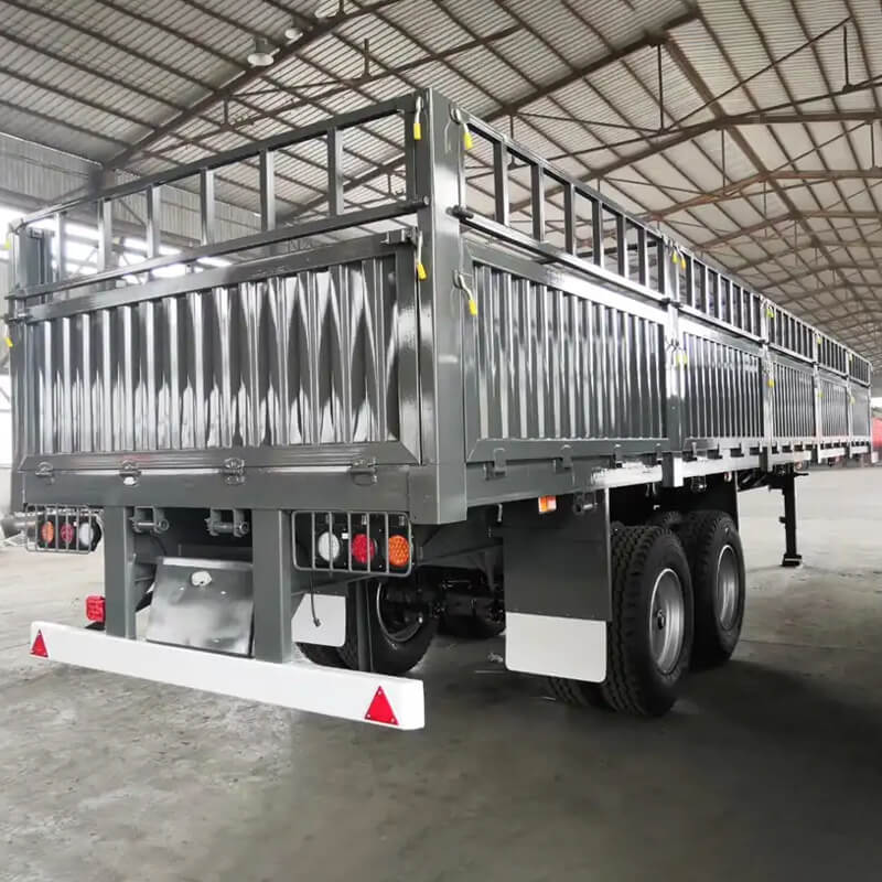 2 Axles Dropside Fence Bulk Cargo Trailer