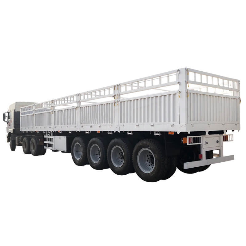 4 Axles Bulk Cargo Fence Trailer