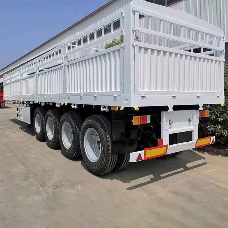4 Axles Bulk Cargo Fence Trailer