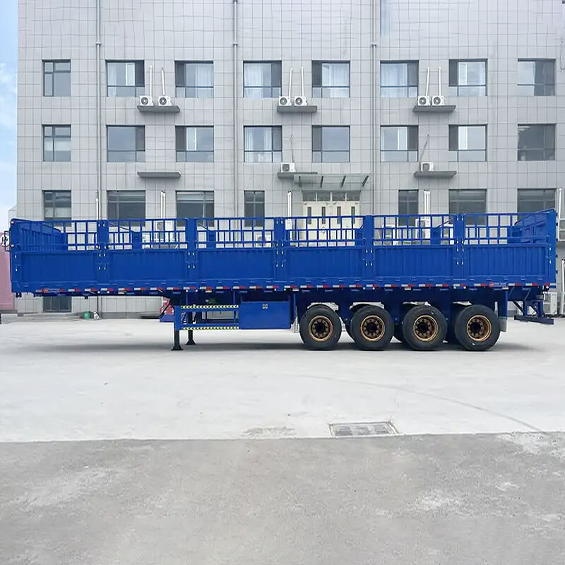 4 Axles Bulk Cargo Fence Trailer