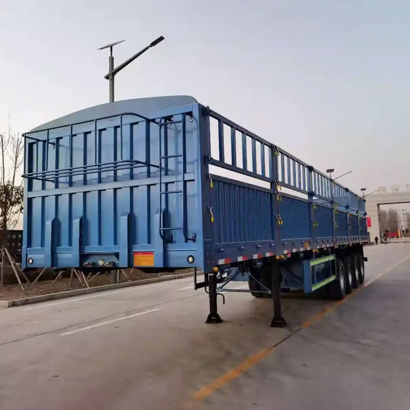 4 Axles Bulk Cargo Fence Trailer
