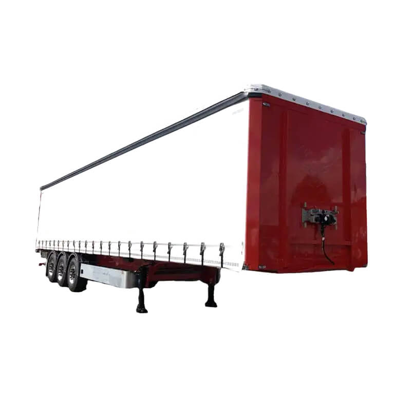 2 Axle, 3 Axle Side Curtain Cargo Type Truck Trailer With Tarpaulin