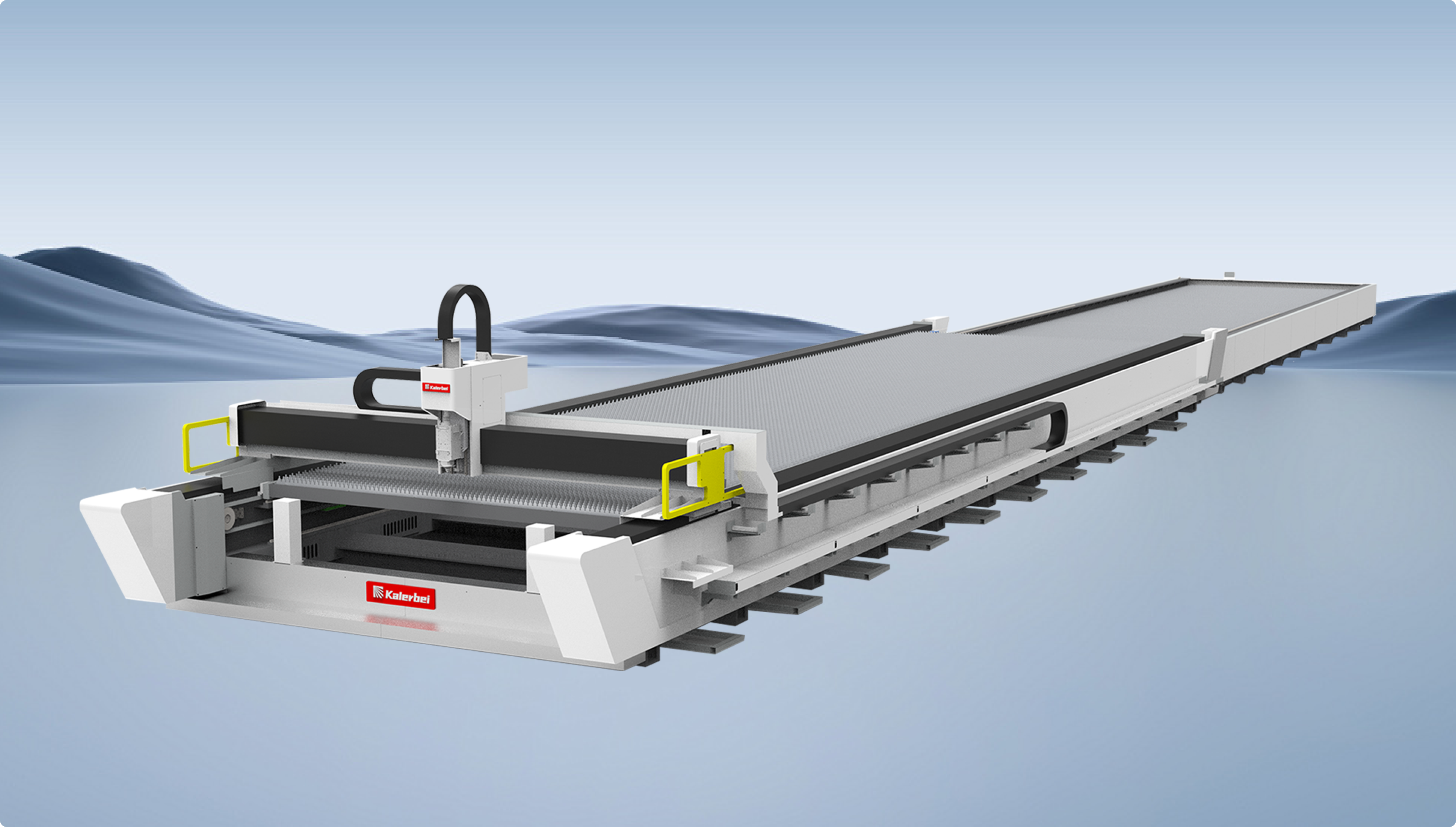 Máquina de corte a laser de fibra de plataforma de troca plana de alta qualidade série H Kalerbei Máquina de corte a laser de fibra de plataforma de troca plana de alta qualidade série H Kalerbei