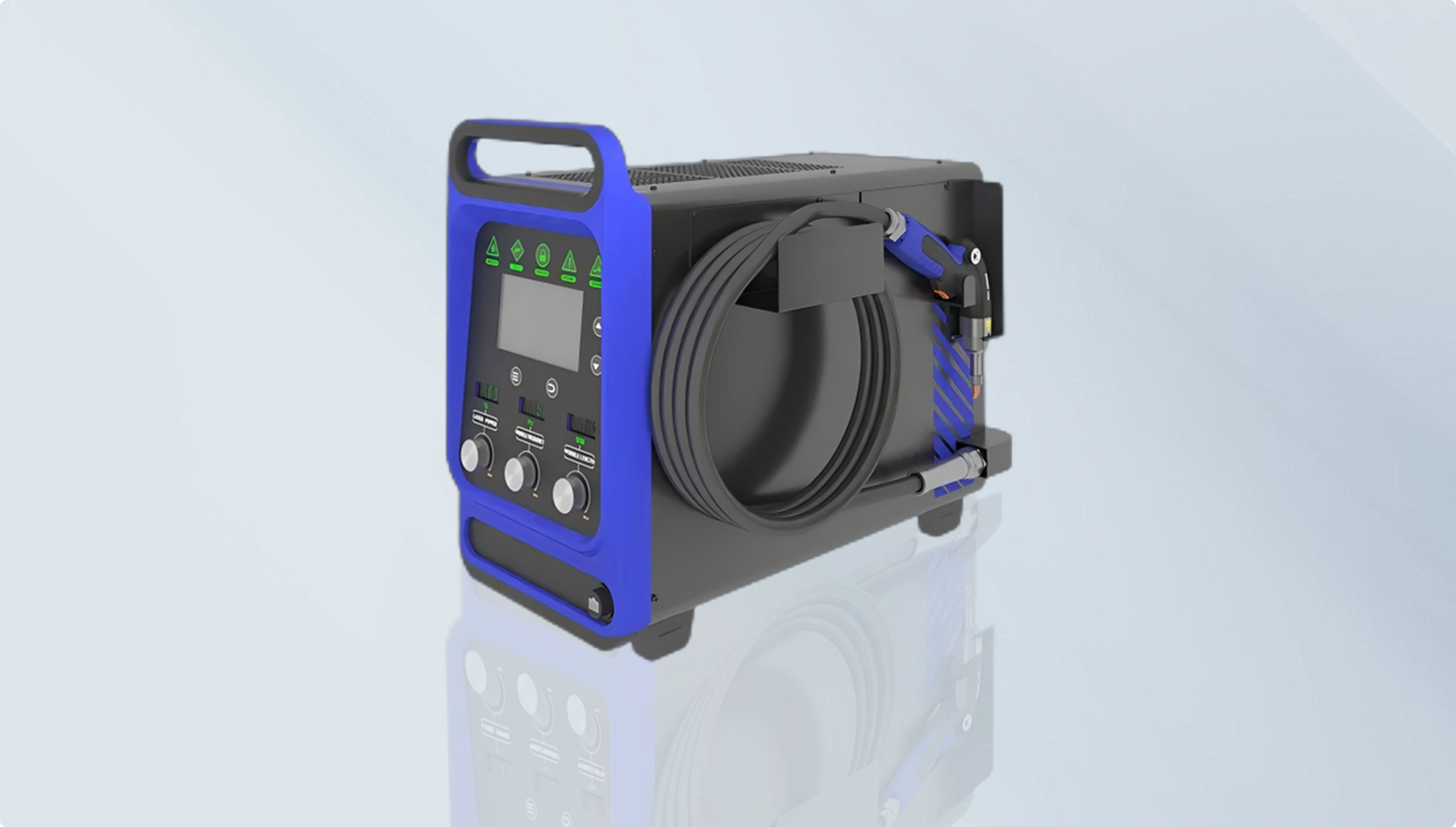 Máquina de solda a laser portátil Kalerbei LW Series com resfriamento a ar