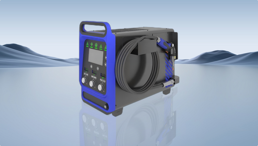 Máquina de solda a laser portátil Kalerbei LW Series com resfriamento a ar