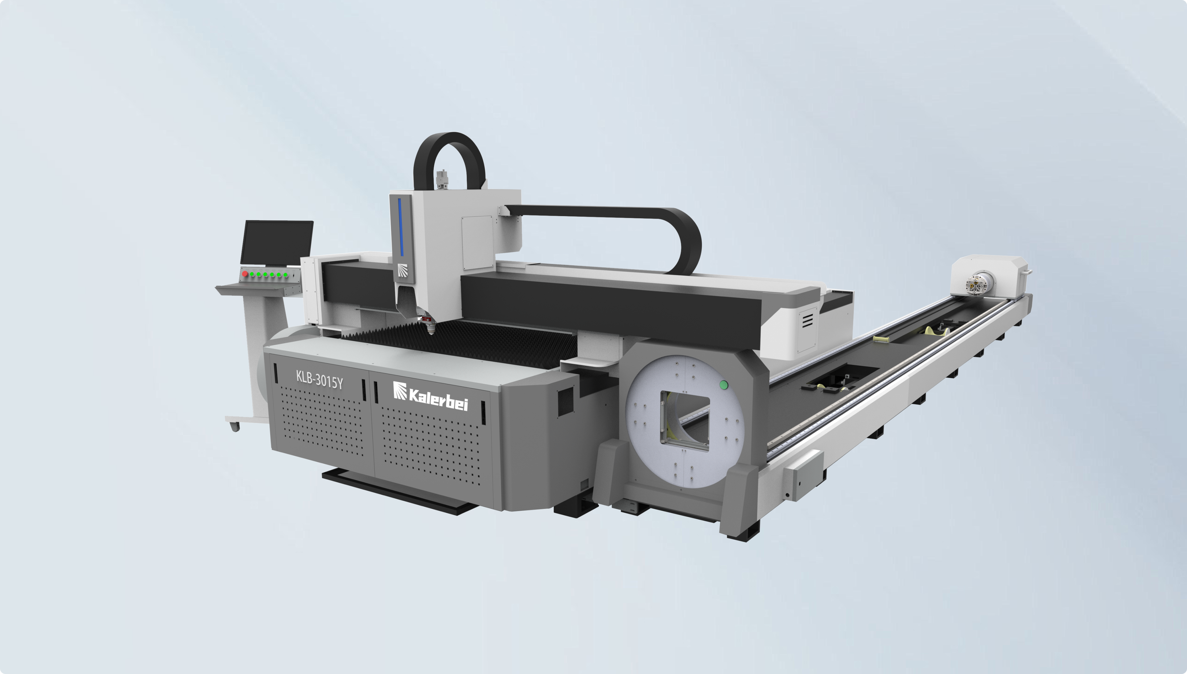 Máquina de corte láser combinada de láminas y tubos de la serie Y de Kalerbei