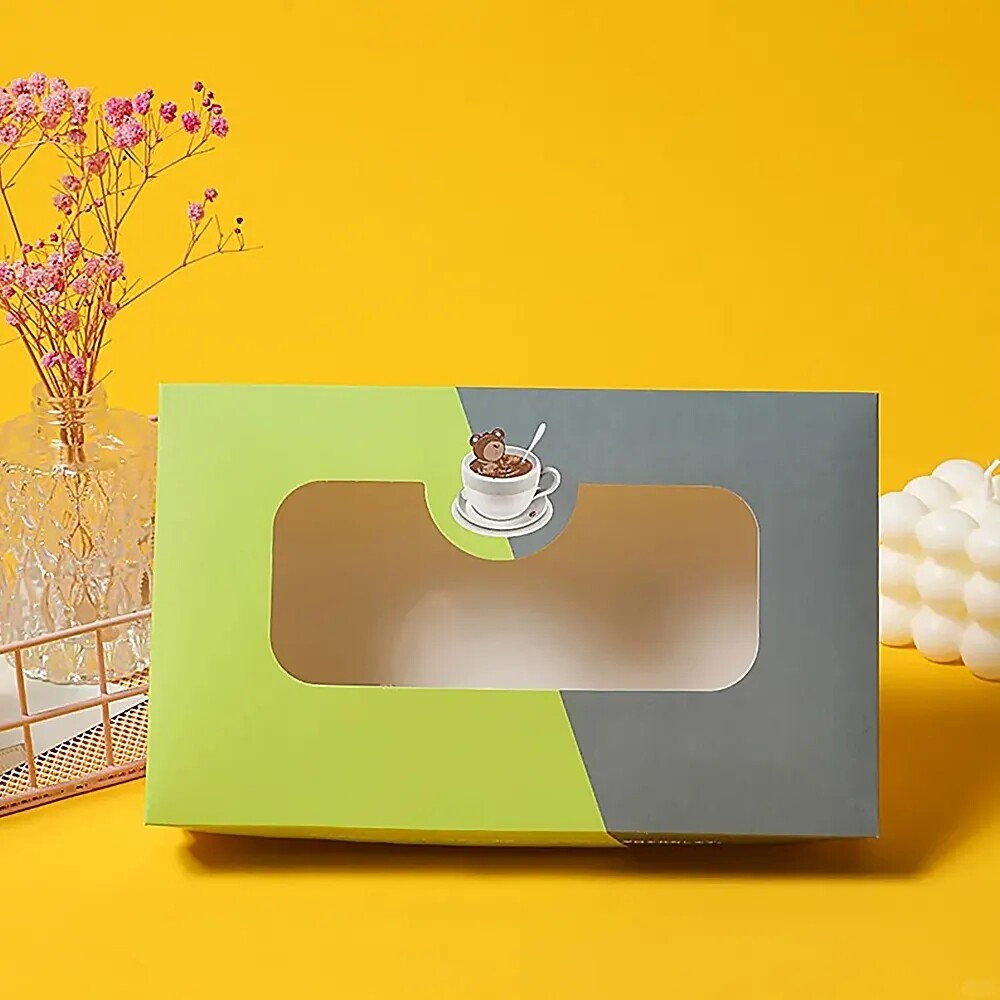 Eco-Friendly Hard Paper Packaging With Customized Logo Transparent PVC Gift Box With Window Clear