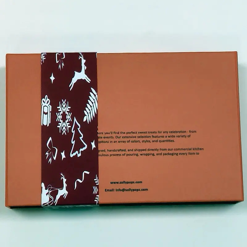 Hot Sales Luxury Custom Ized Size Color New Design Printing Standing Foldable Logo Plate Case Golden Hot Stamping Chocolate Box