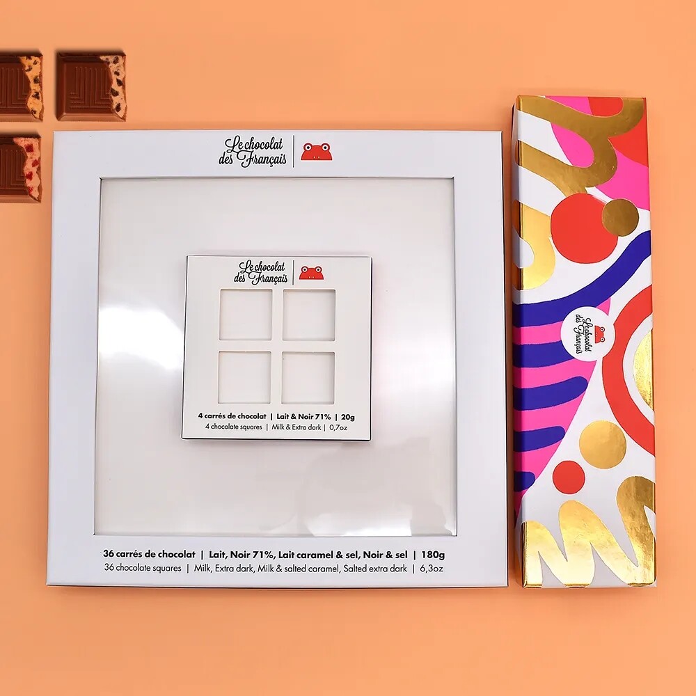 Hot Sales Customized Size Color Logo New Design Printing Folding Carton Package Luxury Chocolate Packaging Gift Box