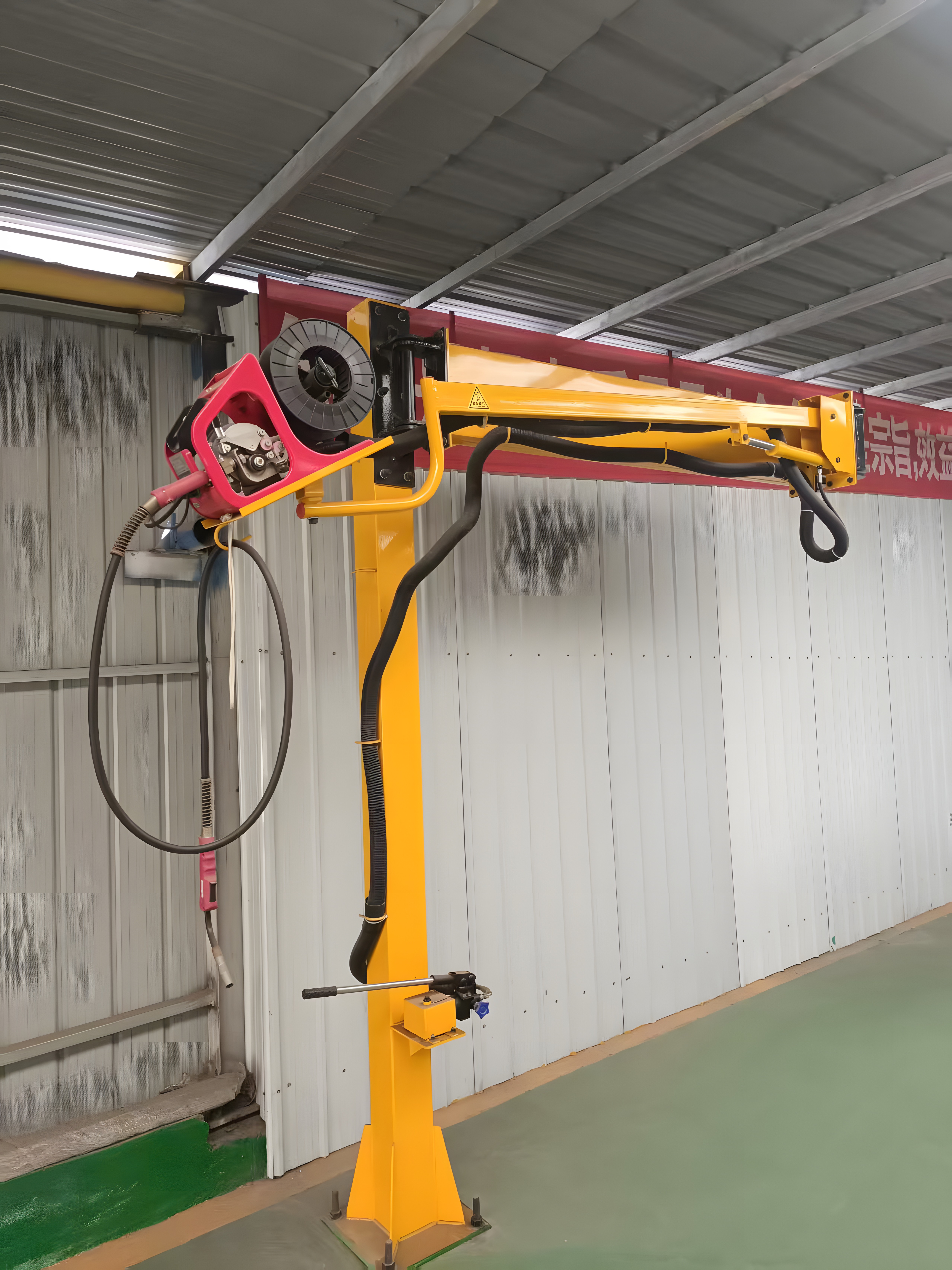 EU-certified SPH-605 manual hydraulic welding boom