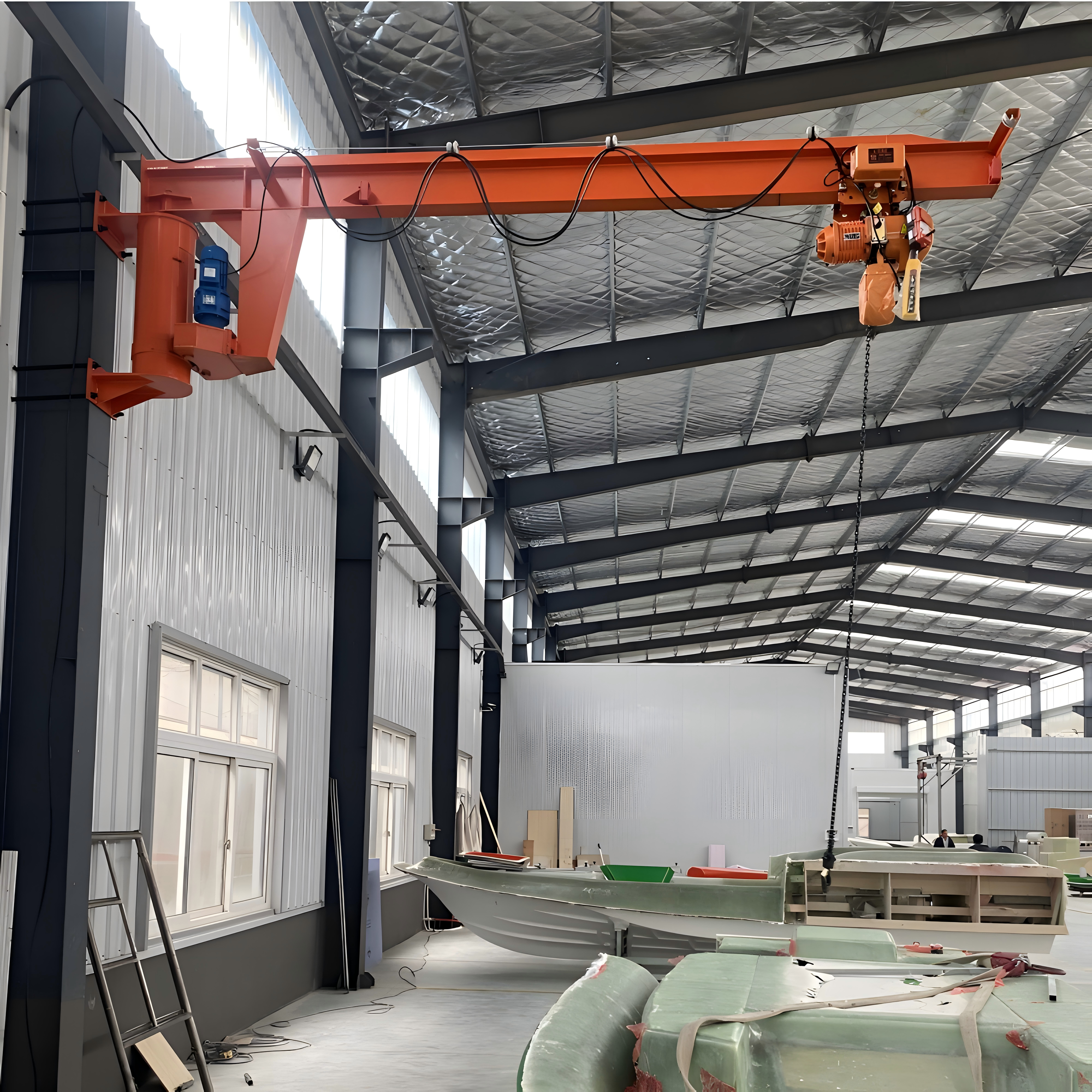 Multi-angle cantilever crane flexible rotation space-saving column cantilever crane for production line workshop