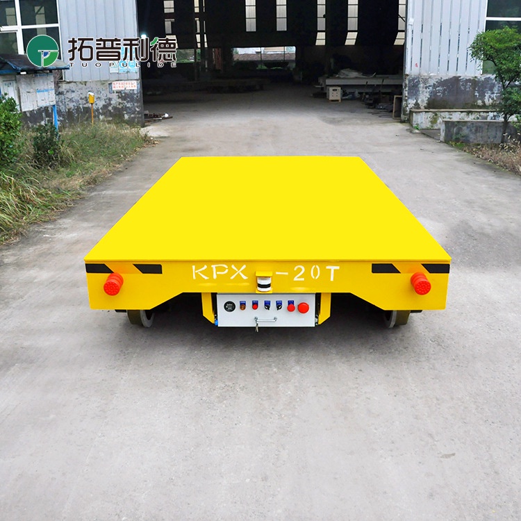 Trackless electric floor truck workshop material transfer electric flat car is labor-saving and convenient