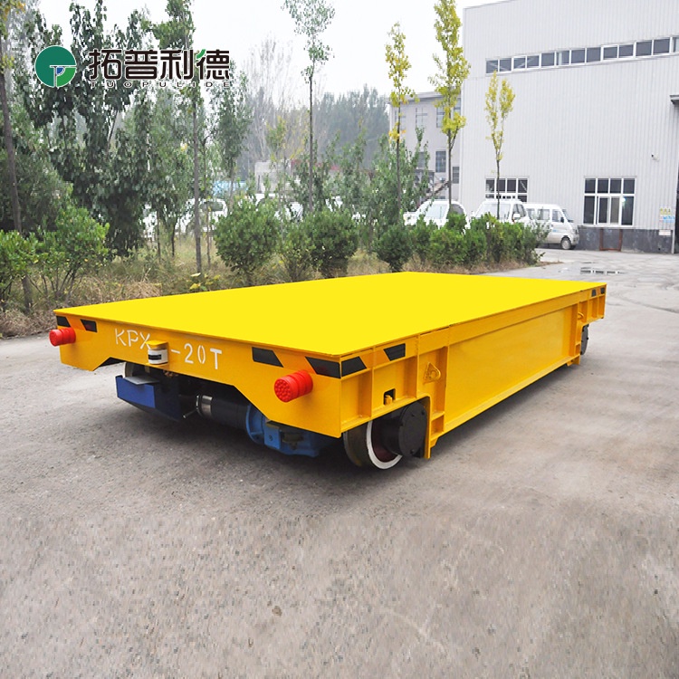 Trackless electric floor truck workshop material transfer electric flat car is labor-saving and convenient
