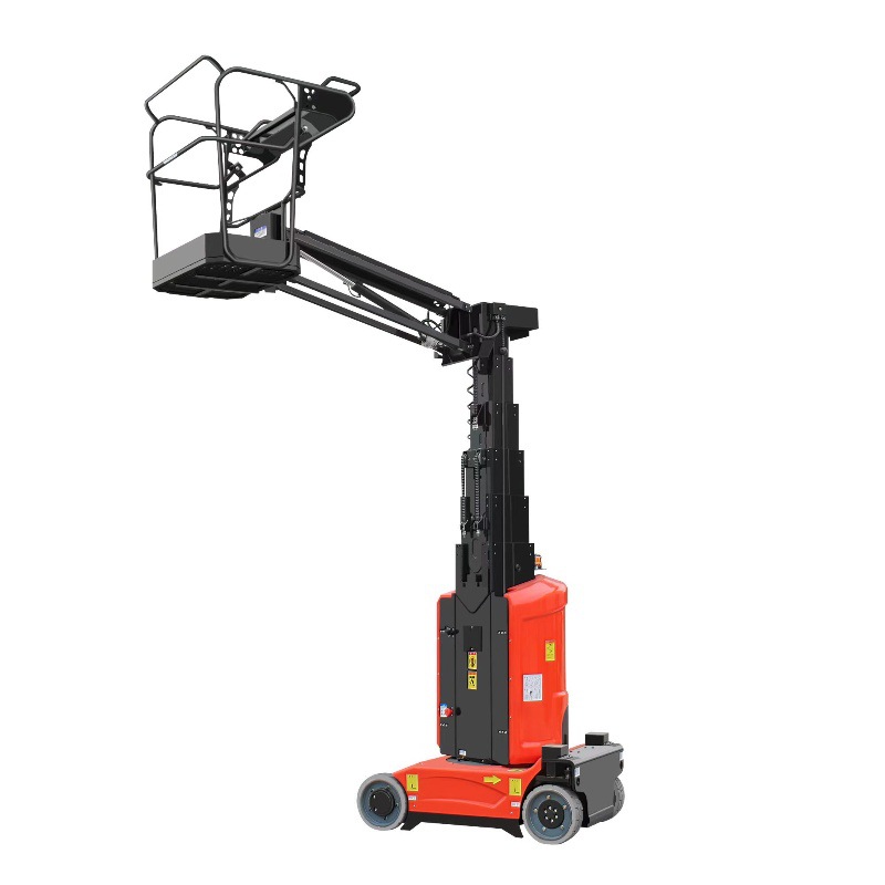 The XUTAI-601 tire-mounted vertical mast lift boasts high stability, supports customization, and has a wide range of applications.