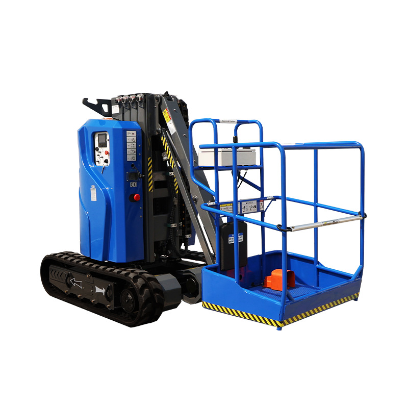 XUTAI-801 tracked vertical mast lift supports customization , suitable for indoor and outdoor high-altitude operations.