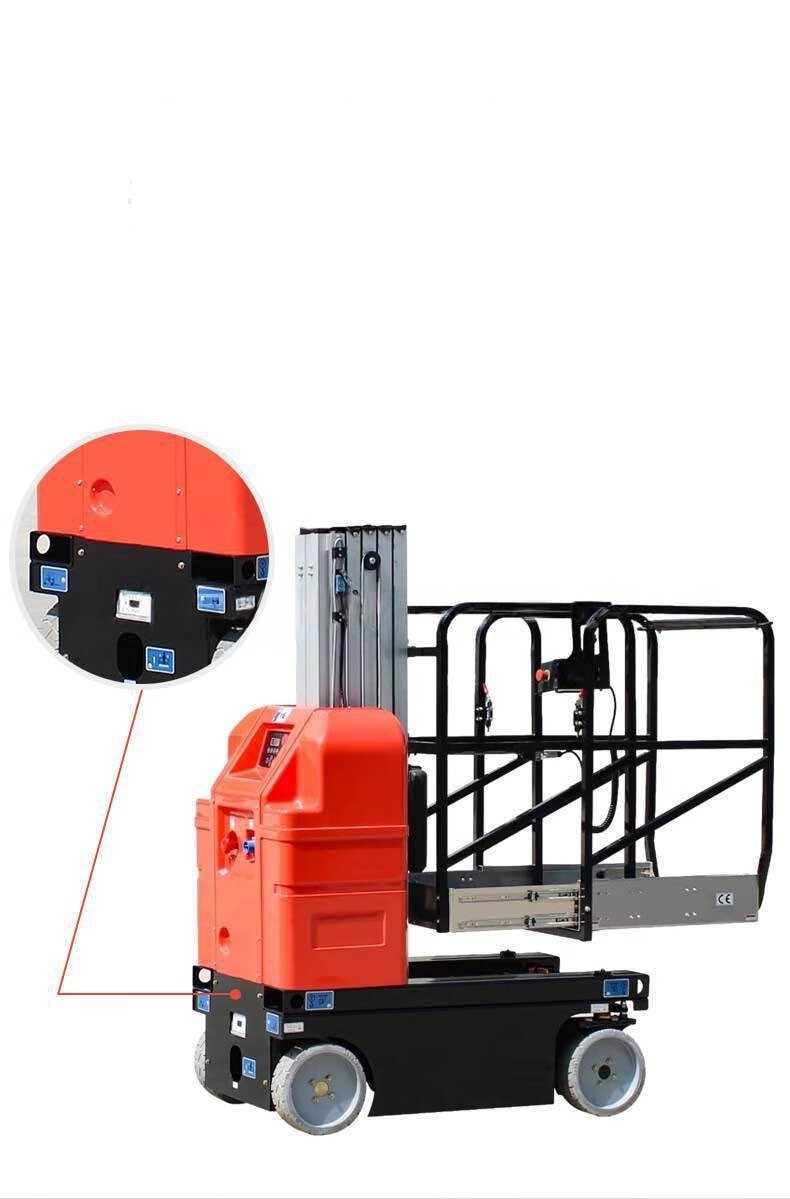 XUTAI-901 self-propelled vertical mast lift, support customization, flexible equipment operation.