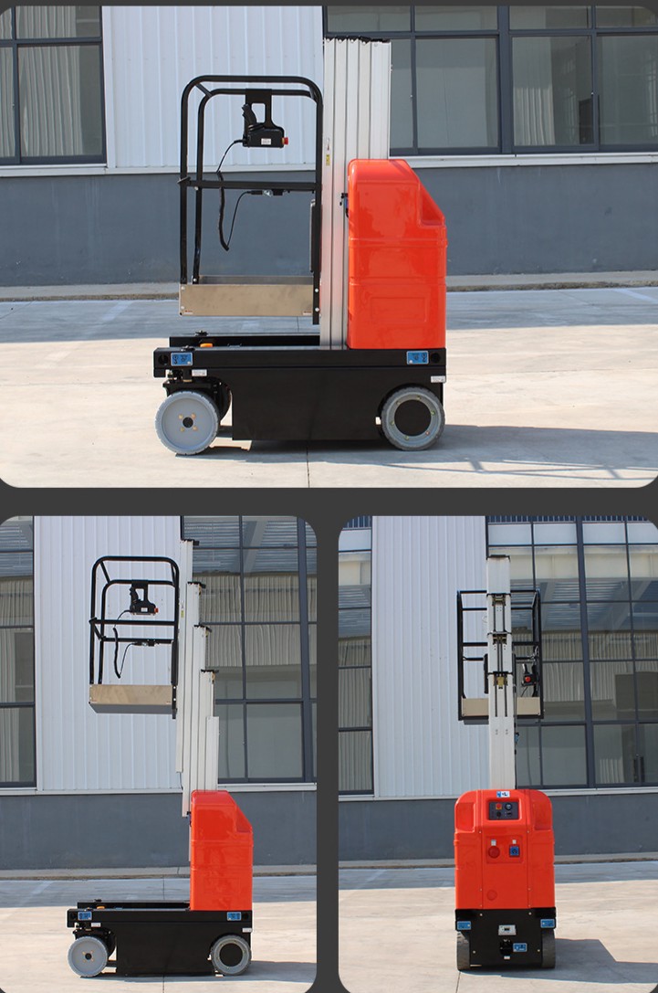 Xutai working height can be customized with self-propelled vertical mast lifts 8m 9m single-person aerial work platform