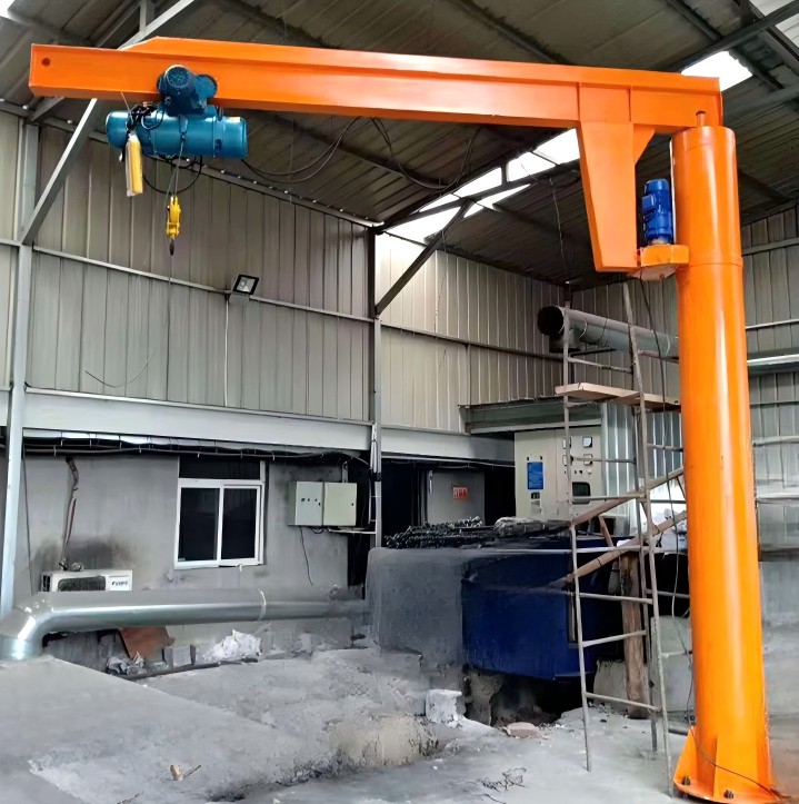 Effortless and efficient operation electric 360° rotation wide working range 1-ton lifting capacity cantilever crane CE certified