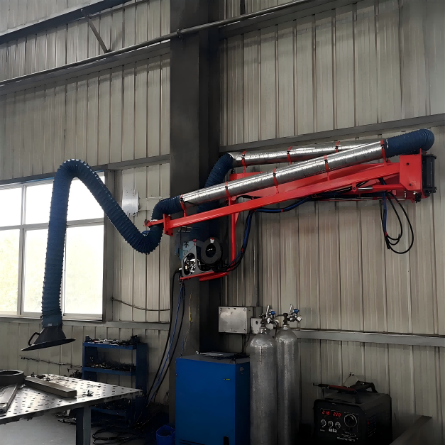 Electric control for greater convenience; dust extraction and purification for a healthier working environment: XUTAI SPE-605 Welding Boom Electric control for greater convenience; dust extraction and purification for a healthier working environment: XUTAI SPE-605 Welding Boom
