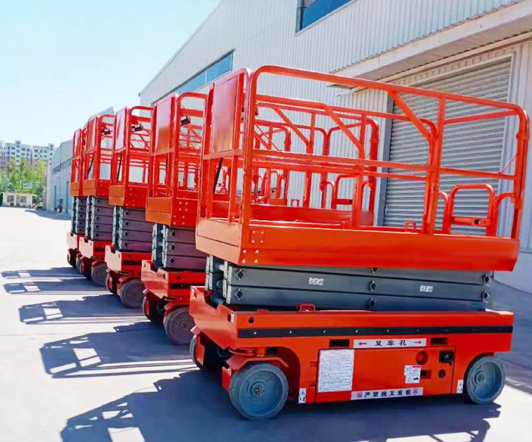 Xutai 5m 6m scissor lift for indoor and outdoor aerial work customizable , safe and efficient.