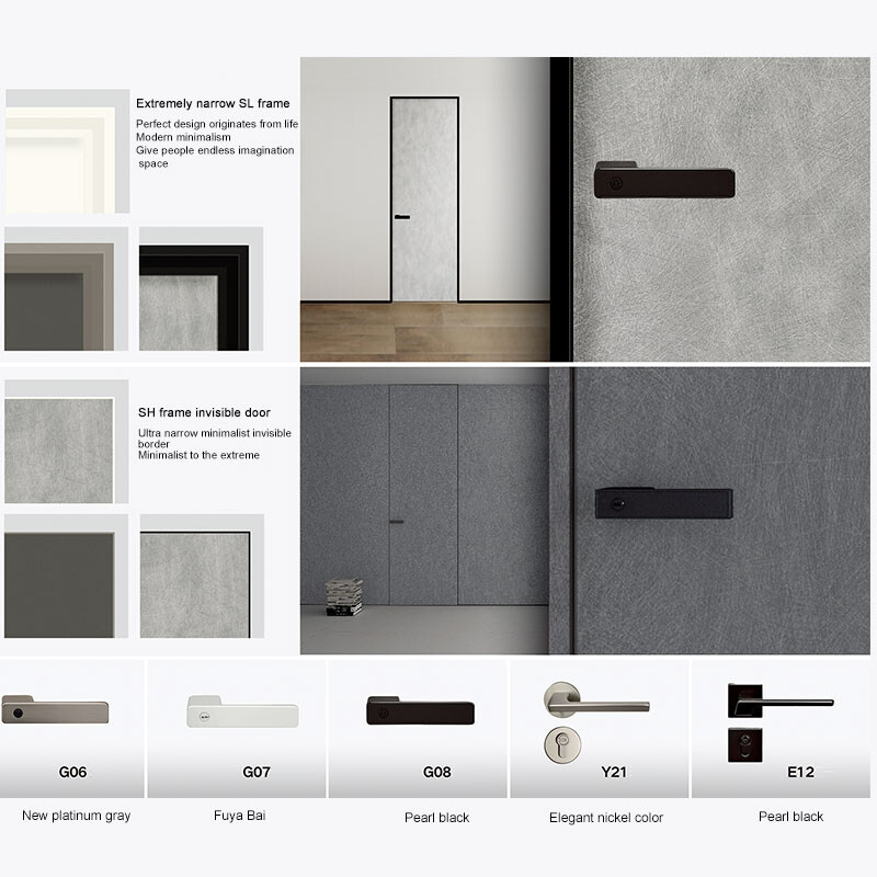 Frameless Wooden Interior Door