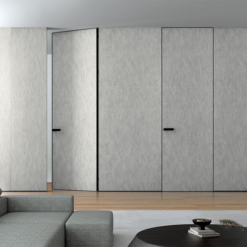 Frameless Wooden Bedroom Door