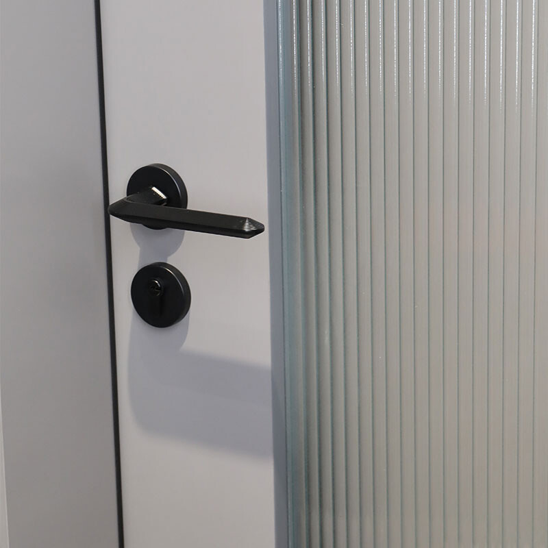 Arc Inserting Glass Wooden Door