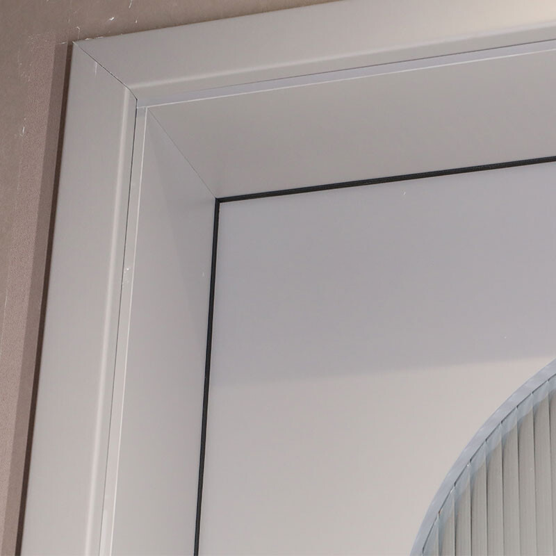 Arc Inserting Glass Wooden Door