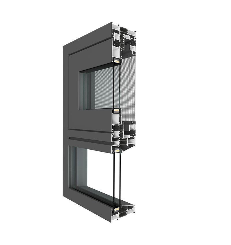 Thermal Break Casement Window with Screen Window Outward Opening