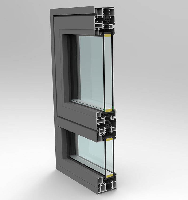 Thermal Break Window with Micro-ventilation