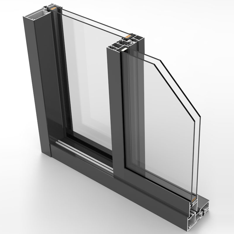 Thermal Break Aluminum Sliding Window with Screen Window
