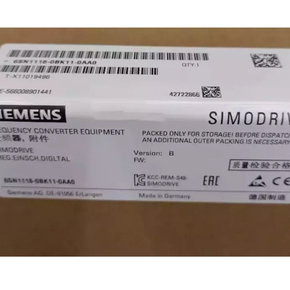 Siemens    6SN1118-0DG13-0AA0   Control unit parser control    IN STOCK