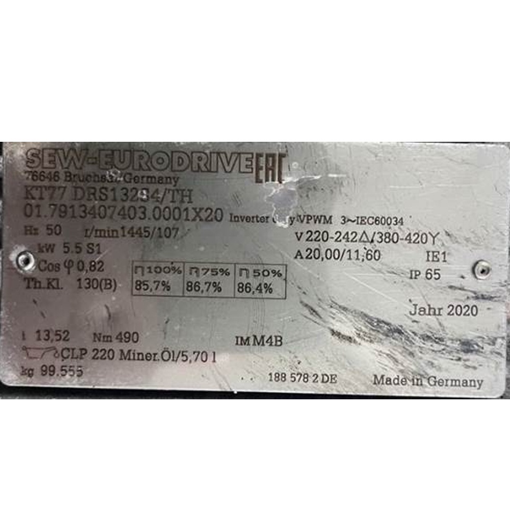SEW  KT 77 DRS 132S4/TH   Gear Motor   In Stock