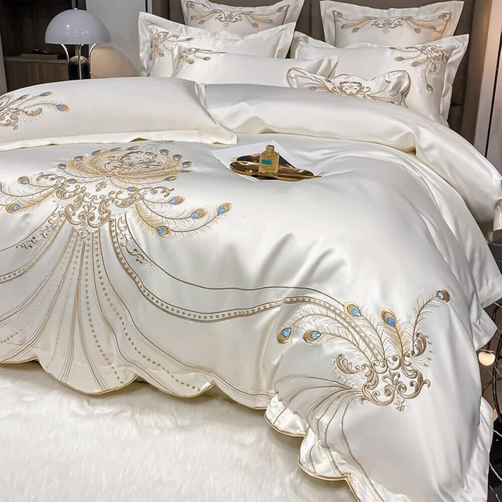 Embroidered Silk Bedding
