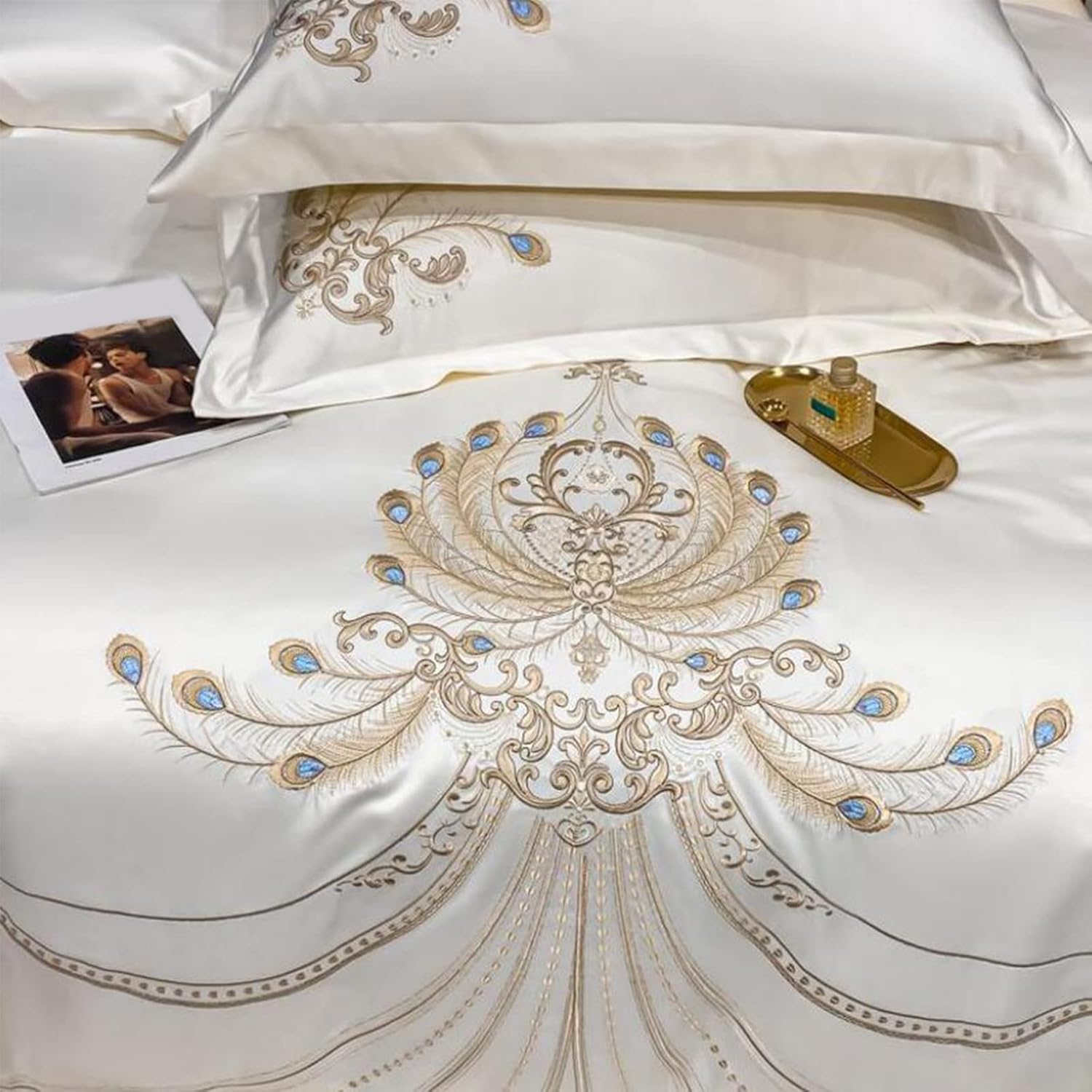 Embroidered Silk Bedding