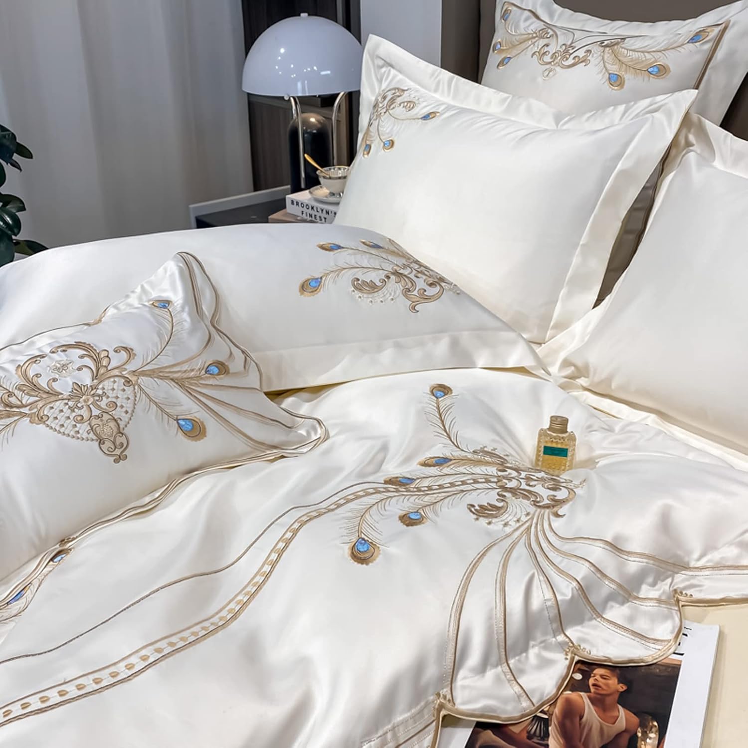 Embroidered Silk Bedding