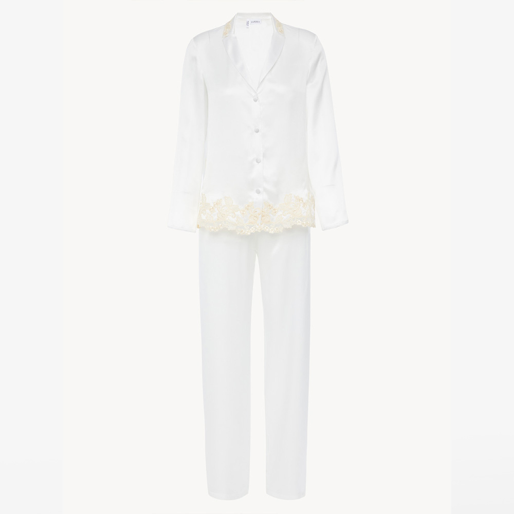 Lace Silk Pajamas